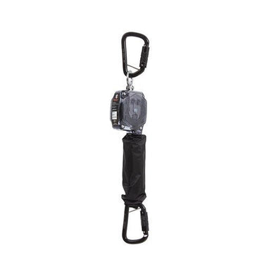 LINQ - TETHA BLOQ 2M SELF RETRACTING LIFELINE C/W 2 X TRIPLE ACTION KARABINERS - Kiwi Workgear